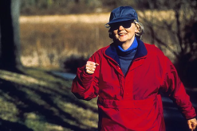 Lady Jogging in the Woods Lady Jogging in the Woods